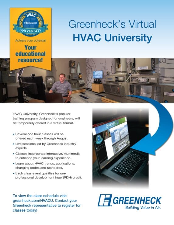 Greenheck HVAC University Is Going Virtual - Air Control Products, Inc.